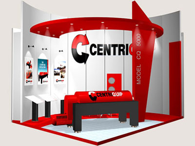 CentriQuip exhibition stand 3D visual