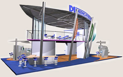 Dedicated Micros exhibition stand design concept