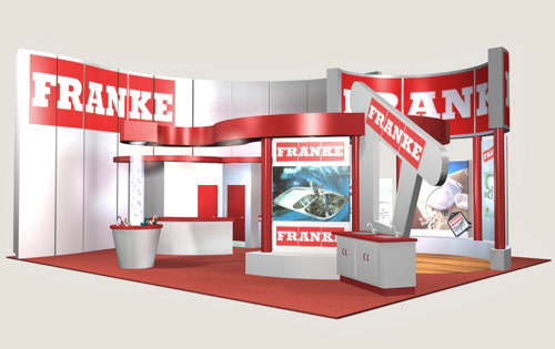 FRANKE exhibition stand 3D visual